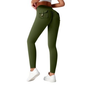 Elitee Women’s High Waisted Butt Lifting Yoga Pants – Stretchy Tummy Control Workout Leggings