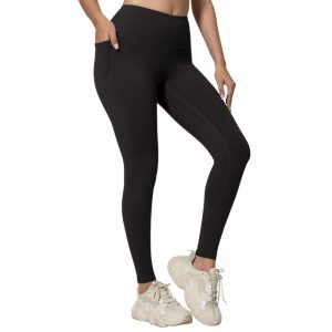 Elitee Women's High Waisted Running Leggings with Pockets – Tummy Control Fitness Tights